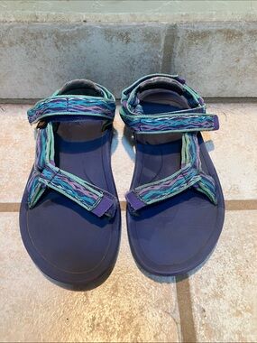 Teva Kids Sandals in Purple with Teal and Purple Straps